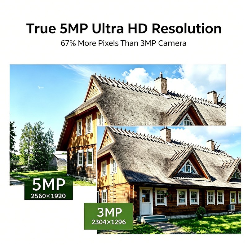 Solar Wireless Security Camera 360° PTZ 5MP Motion Detection Color Night Vision gallery