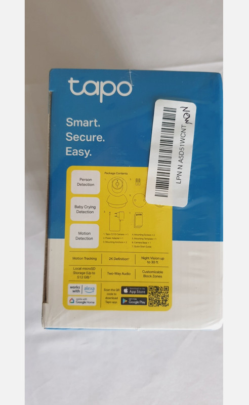 TP-Link Tapo 2K Pan Tilt Security Camera for Baby Monitor, Dog Camera... gallery