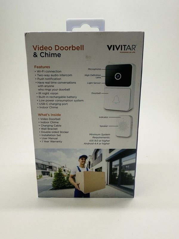 Vivitar Wi-Fi Indoor Security Camera & Vivitar Wi-Fi Video Doorbell & Chime gallery