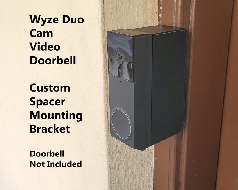 Wyze Duo Cam Doorbell Custom Expander Spacer Mounting Bracket 0.5″-4″