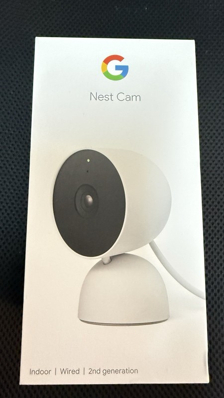 Google Nest Cam Wired Indoor Surveillance Camera – Snow (GA01998-US)