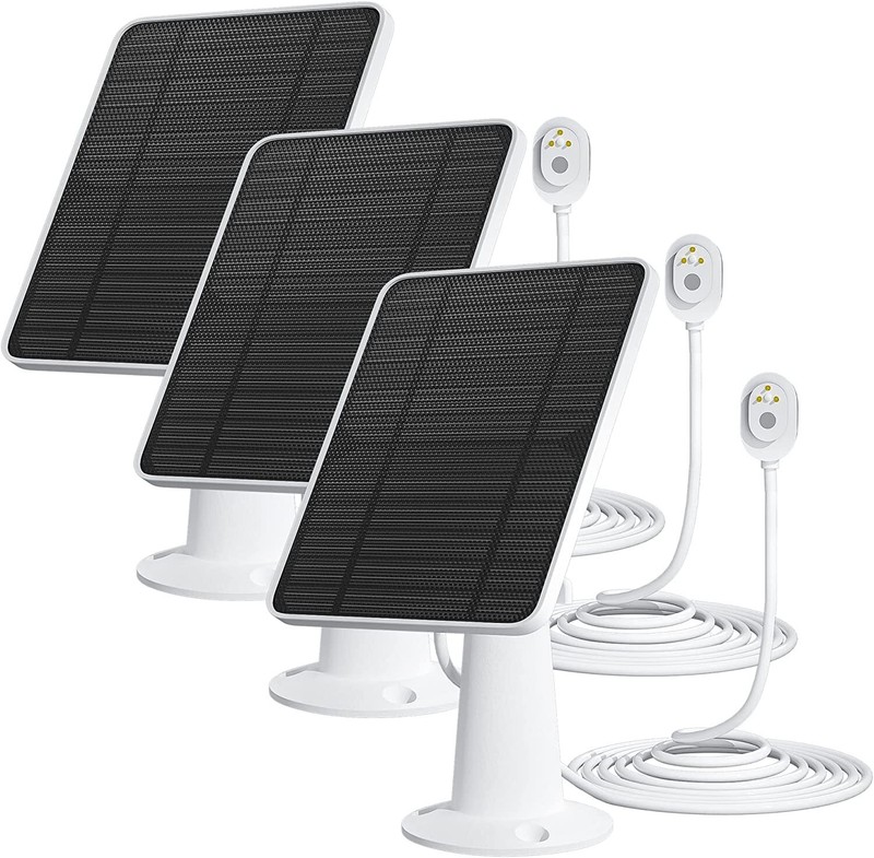 3XMagnetic Solar Panel Charger for Arlo Ultra/Ultra2/Pro 3/Pro 4 Security Camera