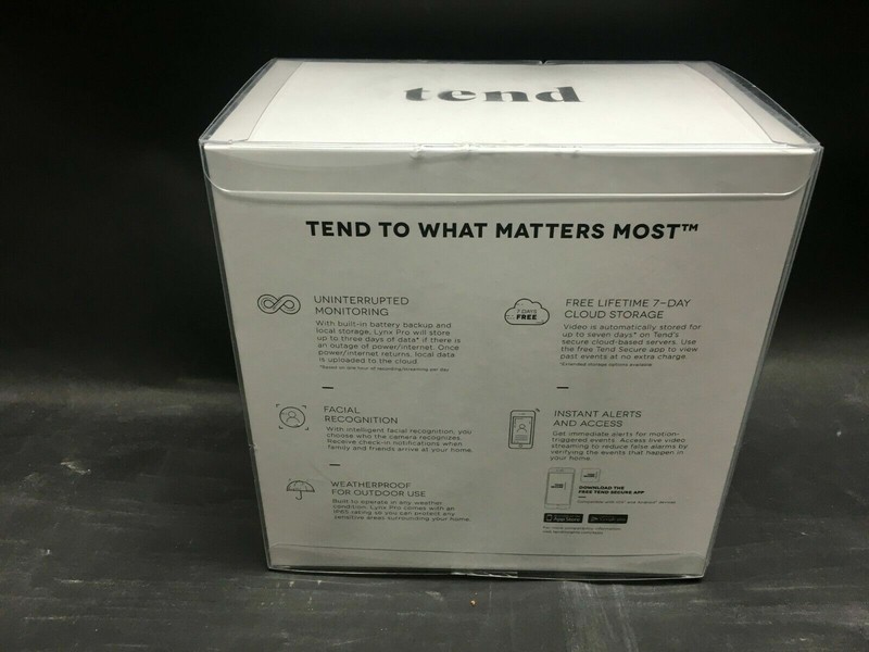 NEW Tend Secure Lynx Pro Smart Home Security Camera - White (TS0032) gallery