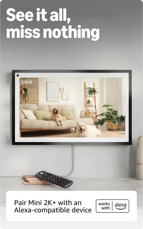 Mini 2K (newest model) Plug in Home & Pet Indoor Security Camera 2 Camera White gallery
