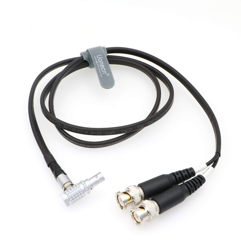 Sound Devices XL-LB2 Timecode Input Output Cable Right Angle 5 Pin to BNC 31.5''