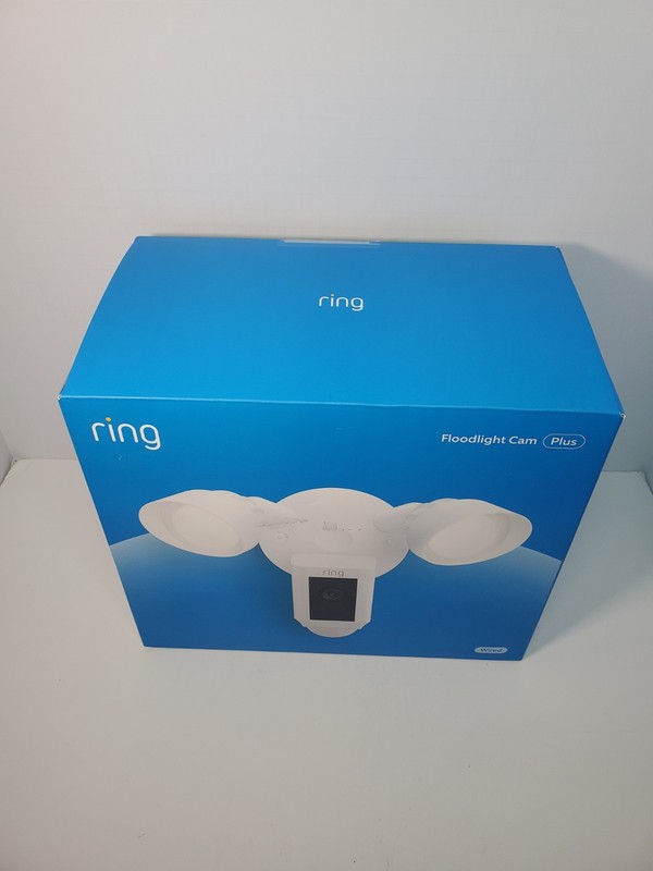 New Ring Floodlight Cam Plus Outdoor Wired 1080p FHD Surveillance Camera White gallery
