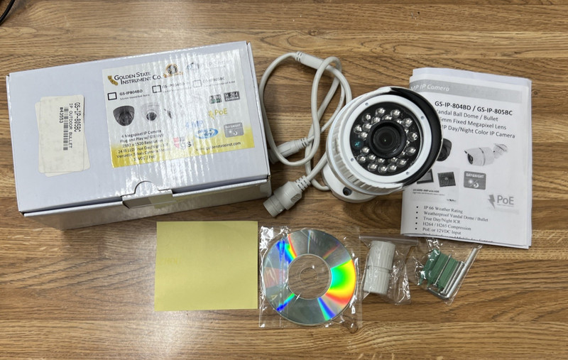 Golden State Instrument IP 4MP Color Bullet GS-IP-805BC