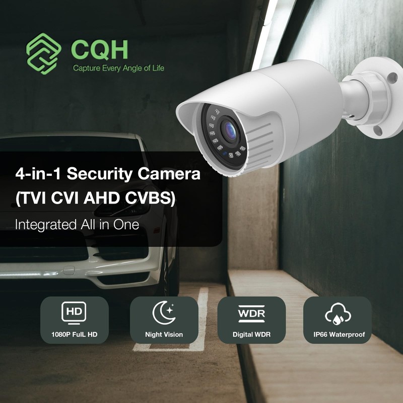 1080P Security Camera 4-in-1 HD CCTV Bullet Wired Cam, AHD/TVI/CVI/CVBS gallery