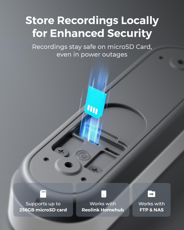 Video Doorbell Camera, Battery Version, 2K 150°X150° Head-To-Toe View, 2.4/5 Ghz gallery