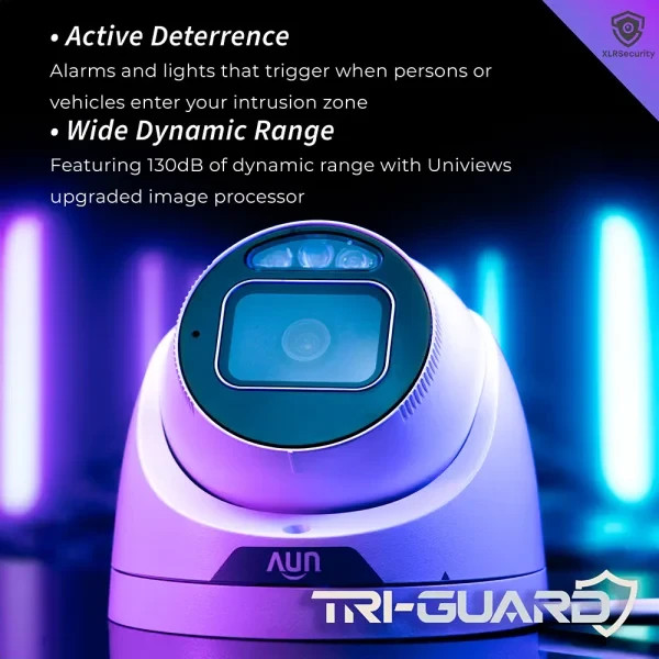 Uniview 8MP 4K Turret IP Camera 2 Way Audio Deterrence IPC3638SS-ADF28KMC-I1 gallery