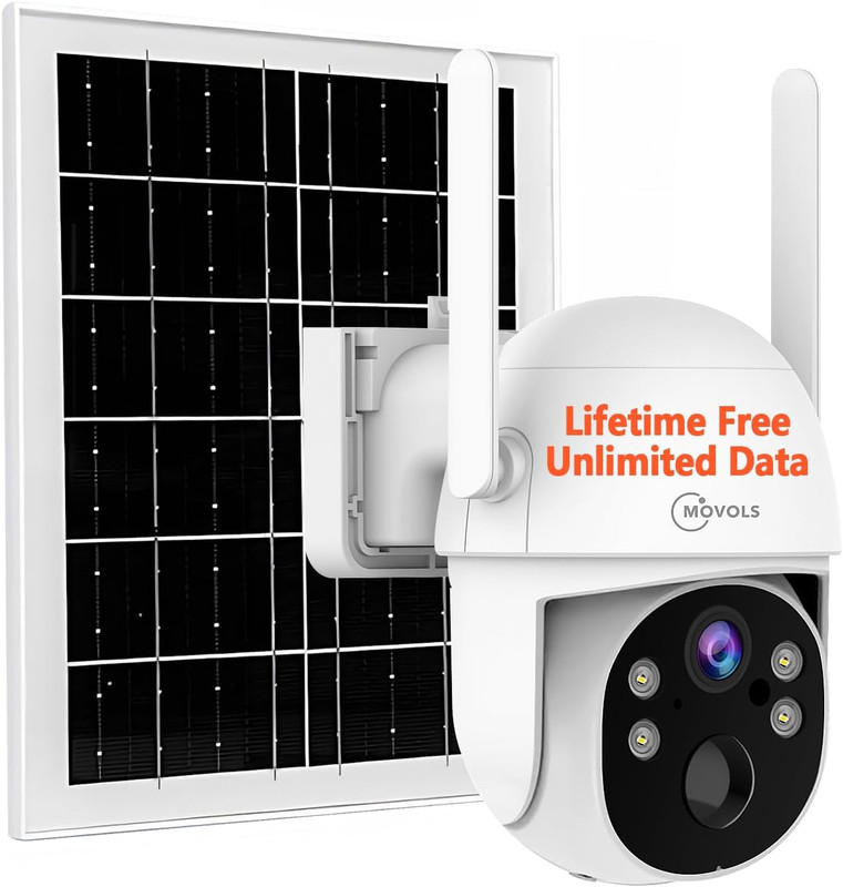 Lifetime-Free-Data 4G-Lte-Cellular Solar-Security-Camera Wireless Outdoor: No Mo gallery
