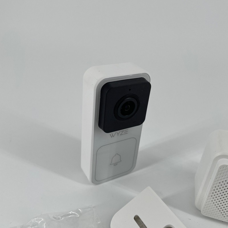 Wyze Video Doorbell Wired Camera w/ Chime White Complete Kit gallery