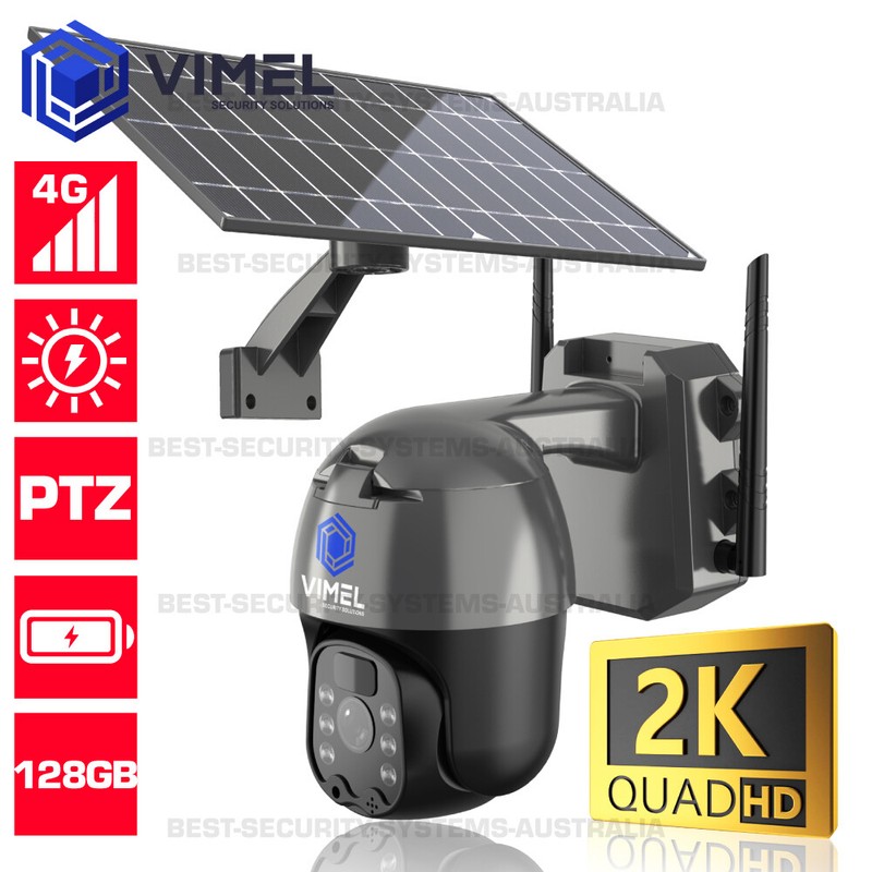 Sim Card Camera 4G Solar Battery Waterproof 128GB Outdoor Security Night Vision