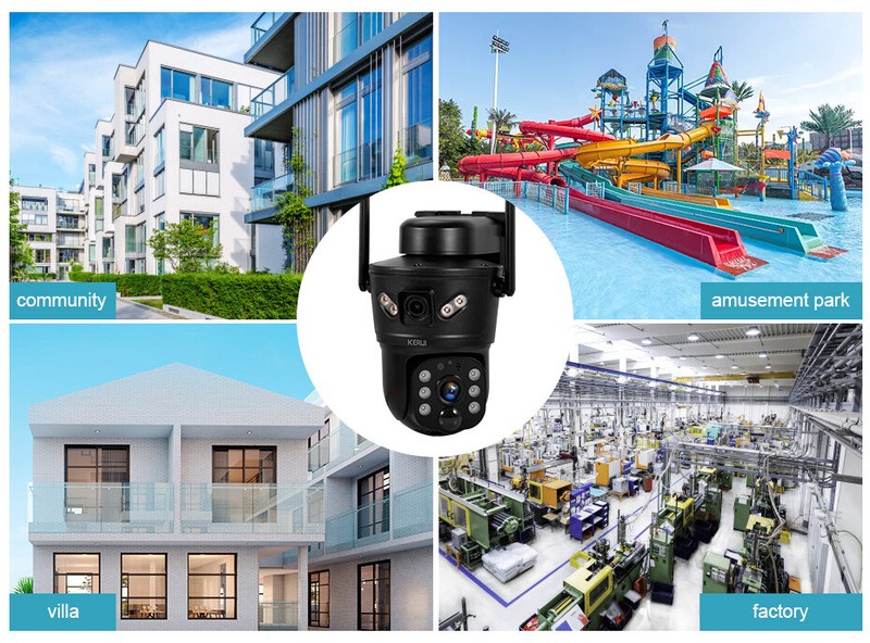 Solar Battery Powered WiFi Outdoor Pan/Tilt Home Security Camera System Wireless gallery