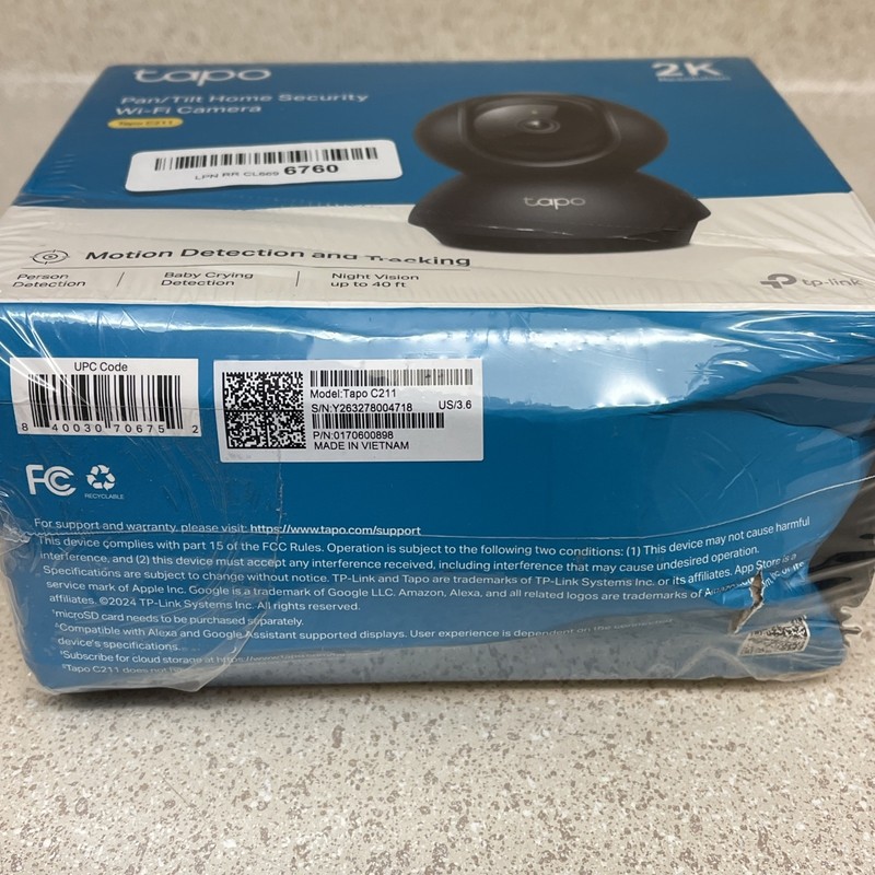 Tapo C211 2K Indoor Pan/Tilt Wired Security Camera Night Vision 2-Way Audio gallery