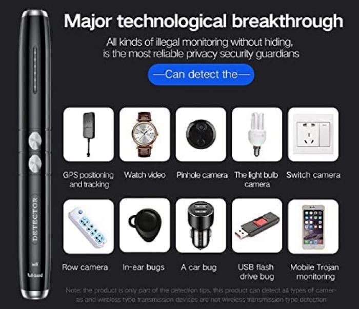 Hidden Camera Detector Anti Spy Cam Bug Wireless RF Signal Finder for Home Hotel gallery