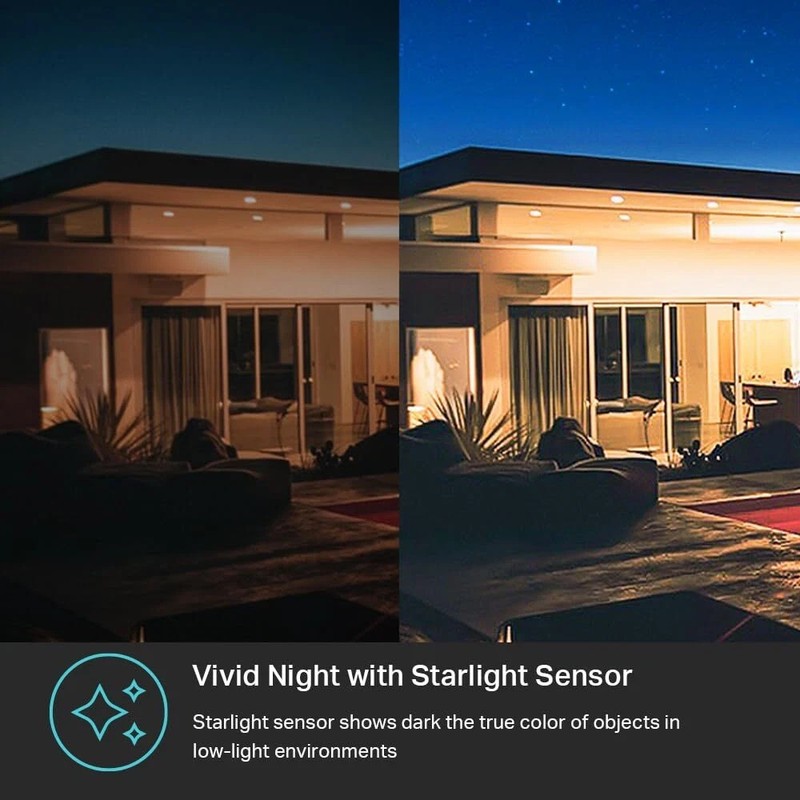 Kasa 4MP 2K Security Camera Outdoor Wired IP65 Starlight Sensor & 98 Ft Night gallery