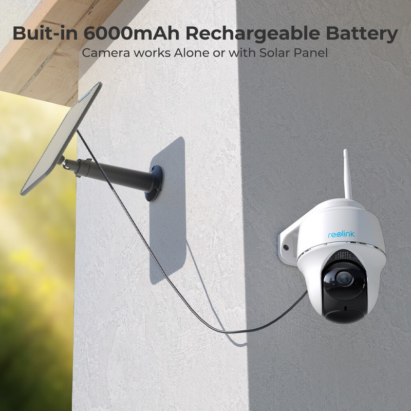 Reolink Argus PT 5MP Battery Powered IP Camera Pan Tilt Outdoor with Solar Panel gallery