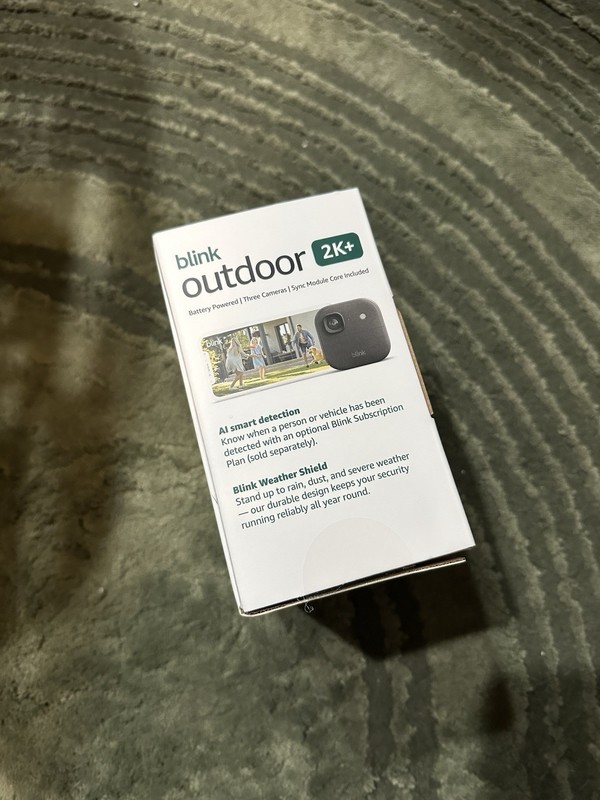 Blink Outdoor 2K+ Wireless Smart Security 3 Cameras + Sync Module NEW IN BOX gallery