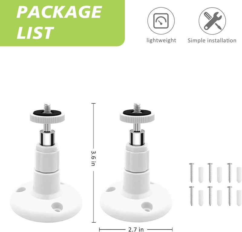 2 Pack Wall Mount Compatible with Wyze Cam Pan V3, Indoor and Outdoor Security M gallery