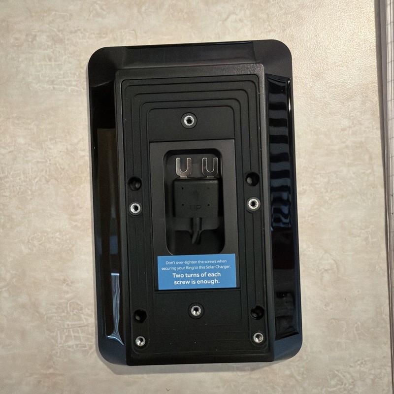 Ring Solar Charger for Battery Doorbells - compatible with Video Black gallery