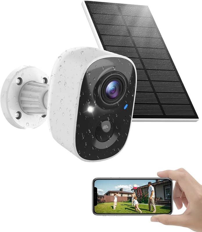 Solar Security Camera Wireless Outdoor, 1080P Cameras for Home Security Outsi... gallery
