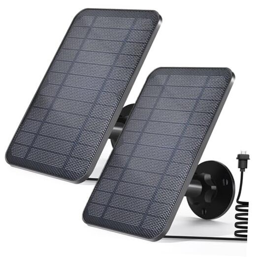 Solar Panel for Blink Camera, For Blink Outdoor 3rd Gen / XT / XT2 (2 pack)