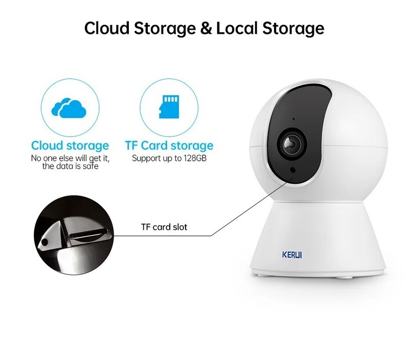 KERUI Smart 4K 5MP Mini IP Camera Wireless Indoor Surveillance with AI Tracking gallery