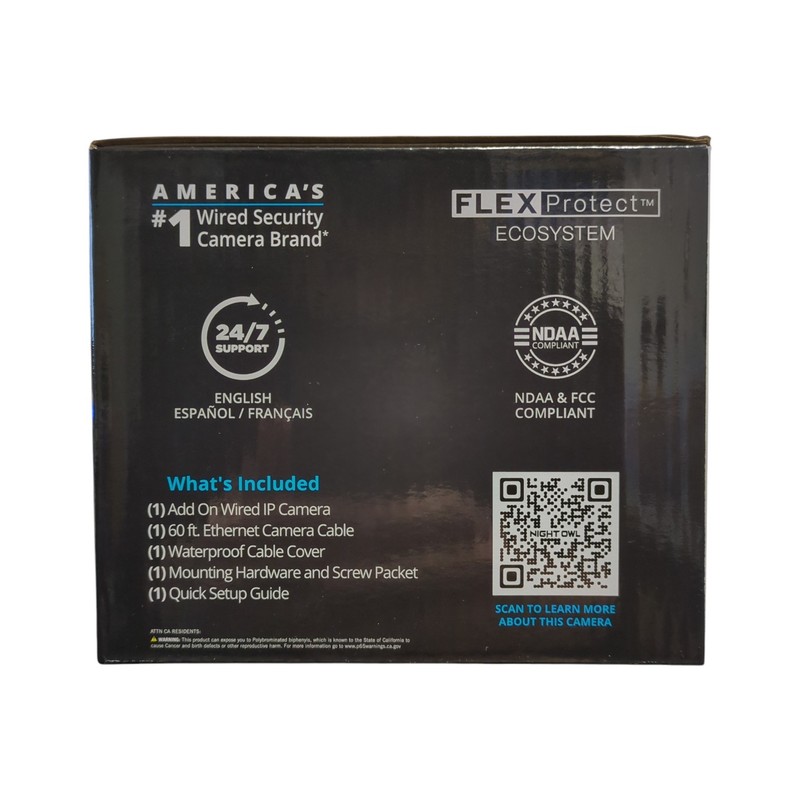 Night Owl Wired Add-On IP Deterrence Camera, 4K, CAM-FTN8-BU gallery
