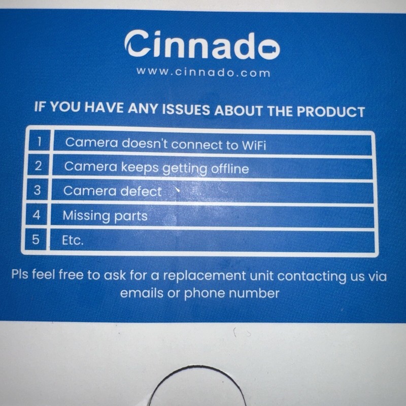 Cinnado D1 2k Indoor Security Camera gallery