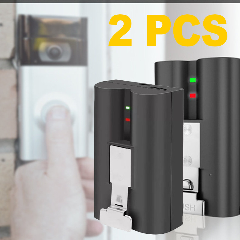 2-Pack Rechargeable Batteries for Ring Video Doorbell 2 3 3+4 Spotlight Cameras