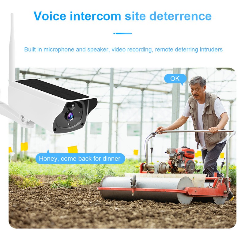 Solar Powered Security Energy Camera Wireless WiFi IP Home CCTV HD Outdoor 1080P gallery