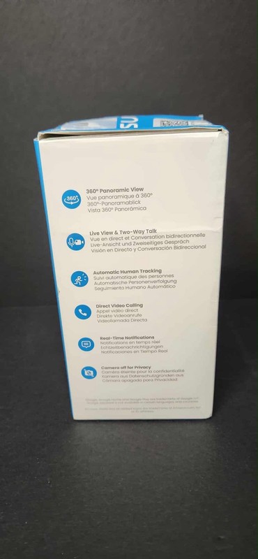 AOSU Indoor Cam P1 Pro Security Camera 2K 360° Pan Tilt - SEALED White Open Box gallery