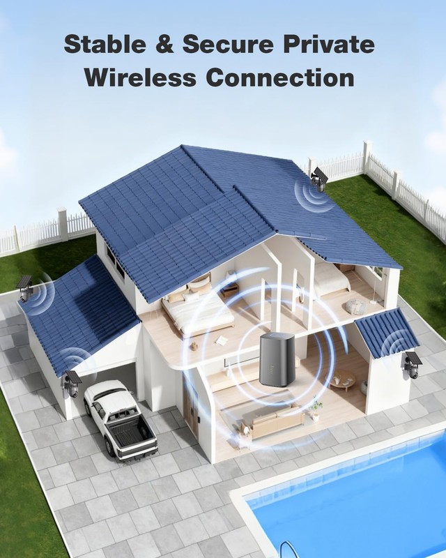 Security Cameras Wireless Outdoor (4-cam-kit), No Subscription Required, Colo... gallery