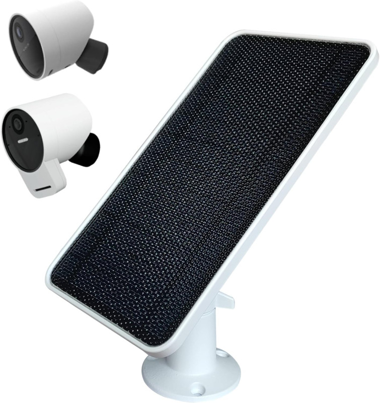 JJMASEE Solar Panel for Simplisafe Outdoor Security Camera and Series 2, Waterpr