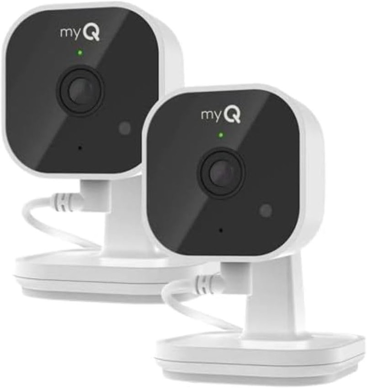 Myq Indoor Plug-In Security Camera Gen 2 – 2K Smart Wi-Fi Camera with Night Visi