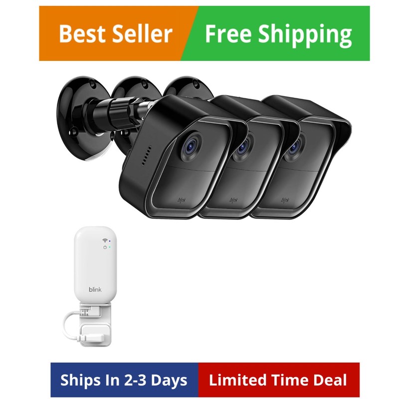 All-New Blink Outdoor Camera Surveillance Mount, 3 Pack Weatherproof Protecti…