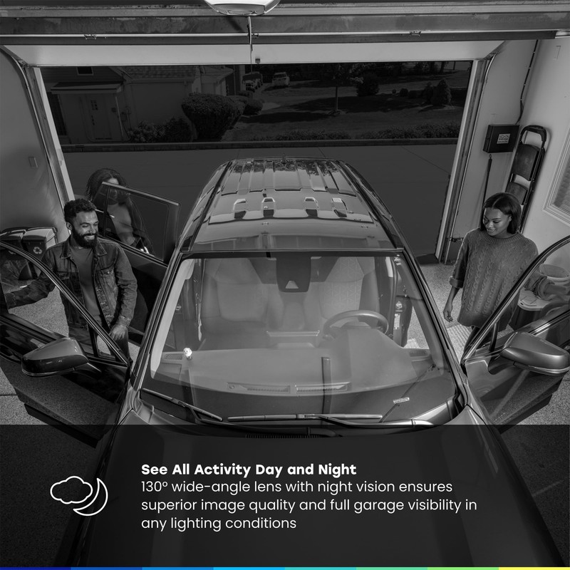 2K Smart Wi-Fi Garage Camera - Night Vision, Wide-Angle, 2-Way Audio, Motion Ale gallery