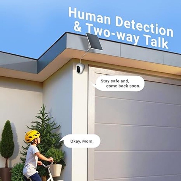 2Pack 2K Solar Security Camera Wireless Outdoor Spotlight Color Night Vision gallery