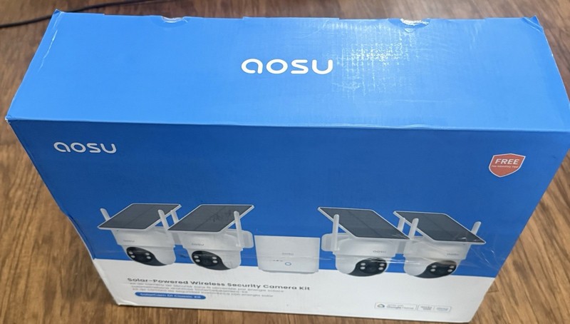 aosu Security Cameras Outdoor Wireless, 4 Cam-Kit, No Subscription Required, gallery