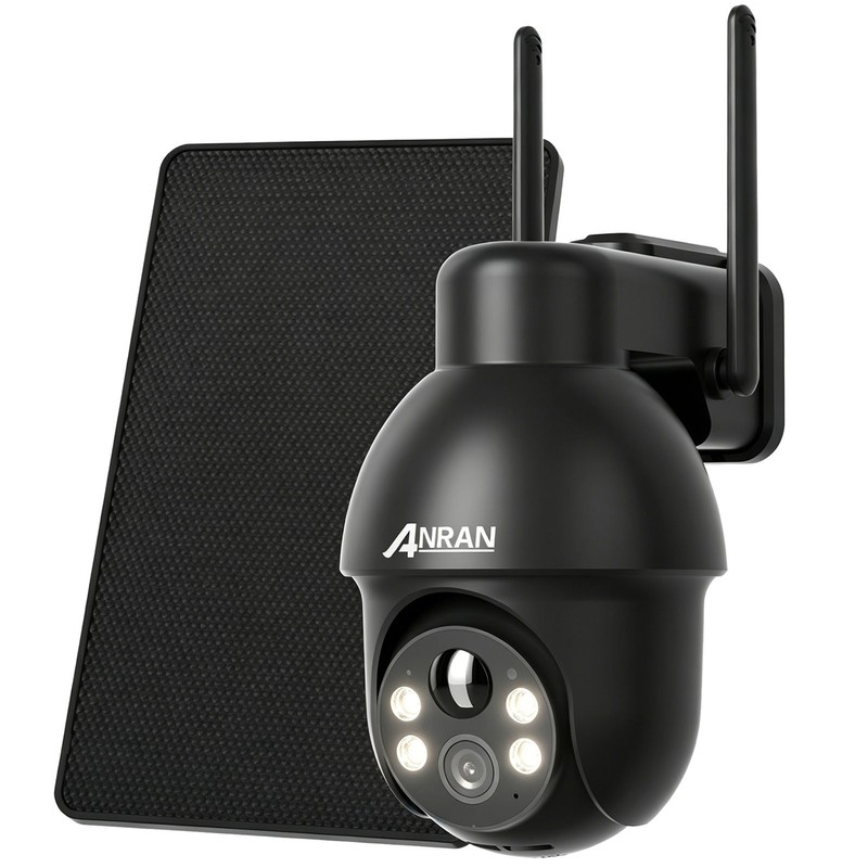 Outdoor Solar Powered WiFi Security Camera Wireless PIR Alarm Two-Way Audio IP65