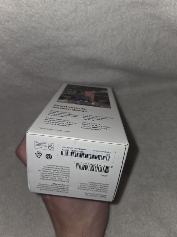 Ring Battery Doorbell 2nd Gen (newest model) 2K Speckled Gray [NEW] [MSRP $100] gallery