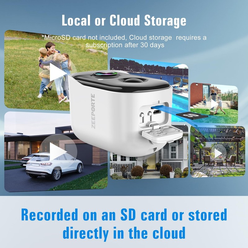 Security Cameras Wireless Outdoor, 2K Cameras for Home Security with Color Ni... gallery