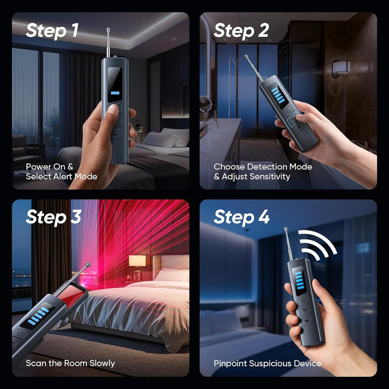 Hidden camera detector travel security tool is suitable for protecting privacy gallery
