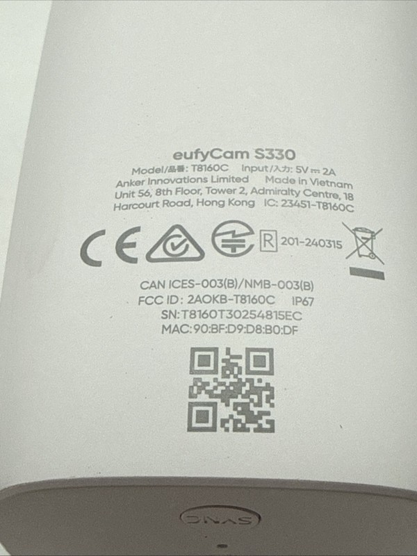 eufy S330 eufyCam 3 4K Outdoor Security Camera Wireless W/ Solar Panel Spotlight gallery