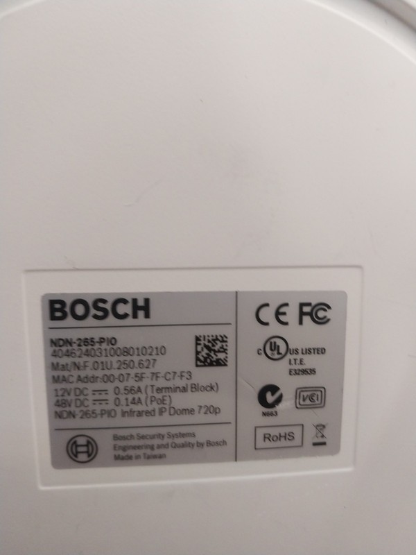 Bosch NDN-265-P10 Infrared IP Dome 720p Security Camera Tested gallery