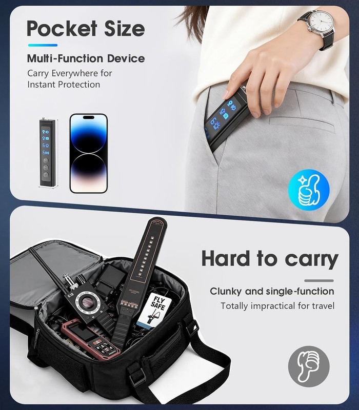 High Precision WiFi Scanner & Hidden Camera Detector, Ideal for Travel & Office gallery