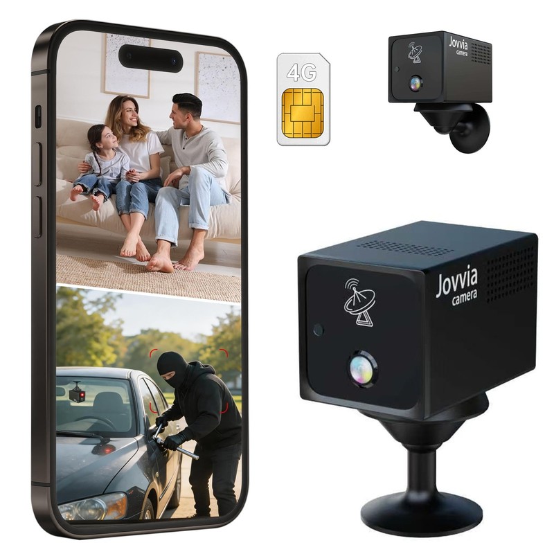 No WiFi Small Security Camera, 4G LTE Cellular Camera with SIM Card, AI Radar…