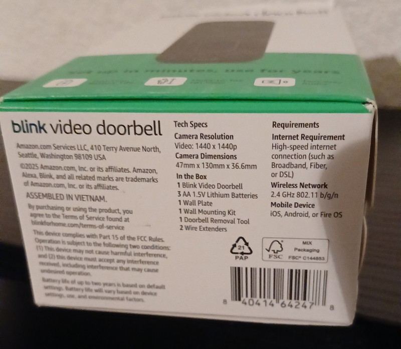 Blink Outdoor 4 Wireless Camera Security System & Blink Video Doorbell BUNDLE gallery
