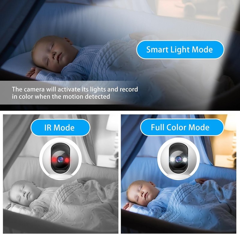 Advanced 3MP Indoor Camera with Auto-Focus, Siren & Pet Monitoring Features gallery
